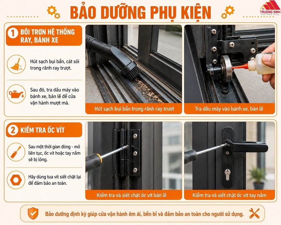 Cách bảo dưỡng phụ kiện